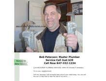 Tablet Screenshot of meet-bob-peterson.com